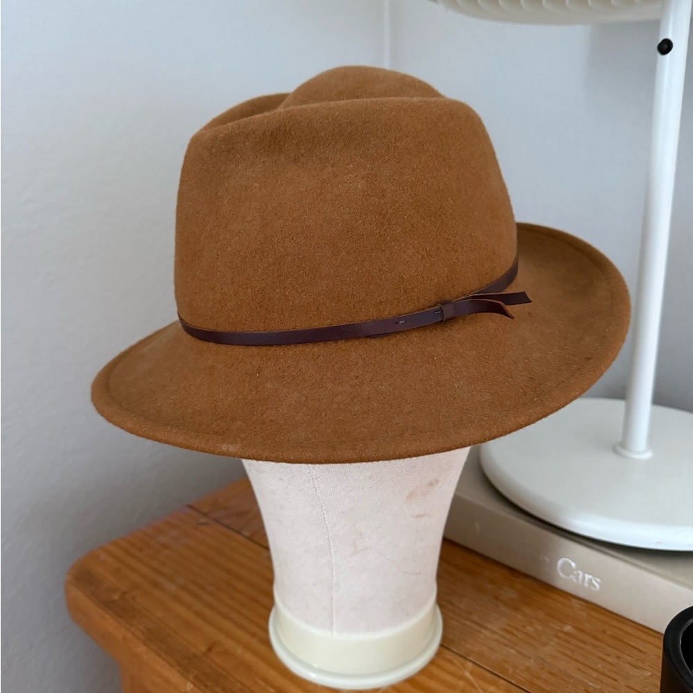 Brown Felt Fedora | Yellow 108